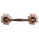 Baby Pink Ceramic Bridge Wardrobe Handle